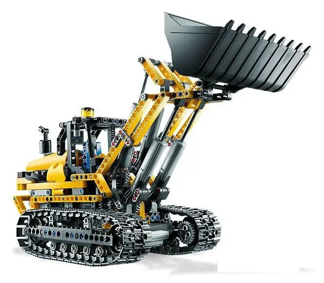20007 Technic моторизованный экскаватор строительные блоки электродвигатели силовые функции кирпичи игрушки подарок Technic 8043