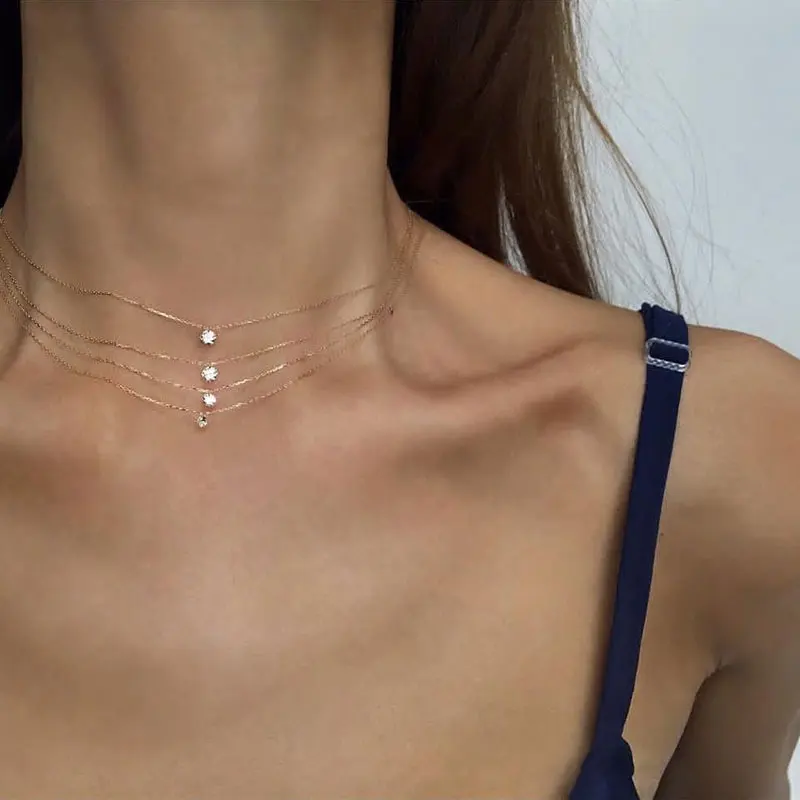 

Цепочка женская из серебра 925 пробы с фианитами