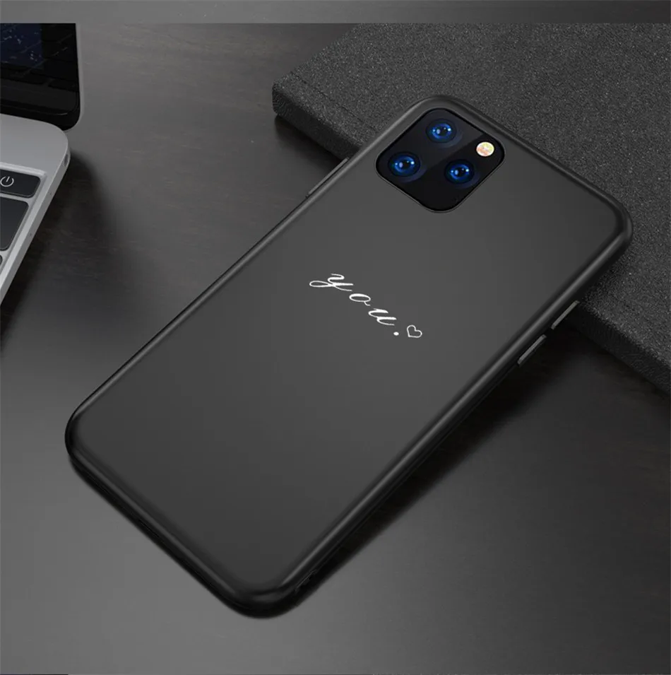 Lovebay Пары Любовь Сердце Простой чехол для телефона для iPhone 11 Pro Max X XS XR Xs Max 6 6s 7 8 Plus Мягкий ТПУ силиконовый чехол