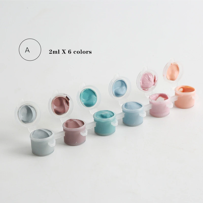 Набор из 6 цветов керамический пигмент искусство подглазурь цвет Цзиндэчжэнь