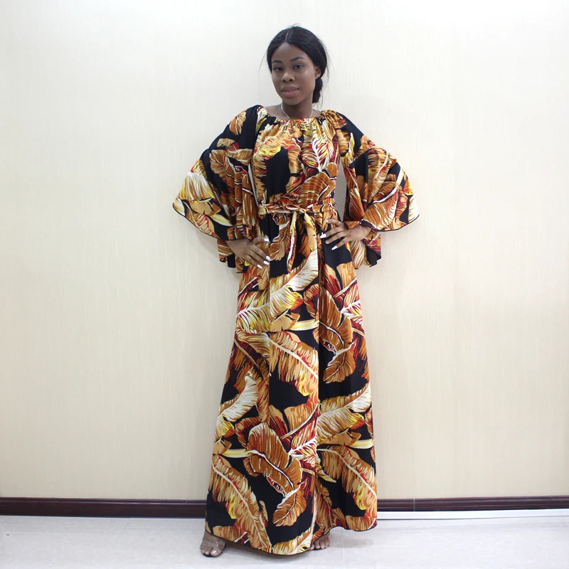 Новое поступление модное пляжное платье Дашики с открытыми плечами и рукавами