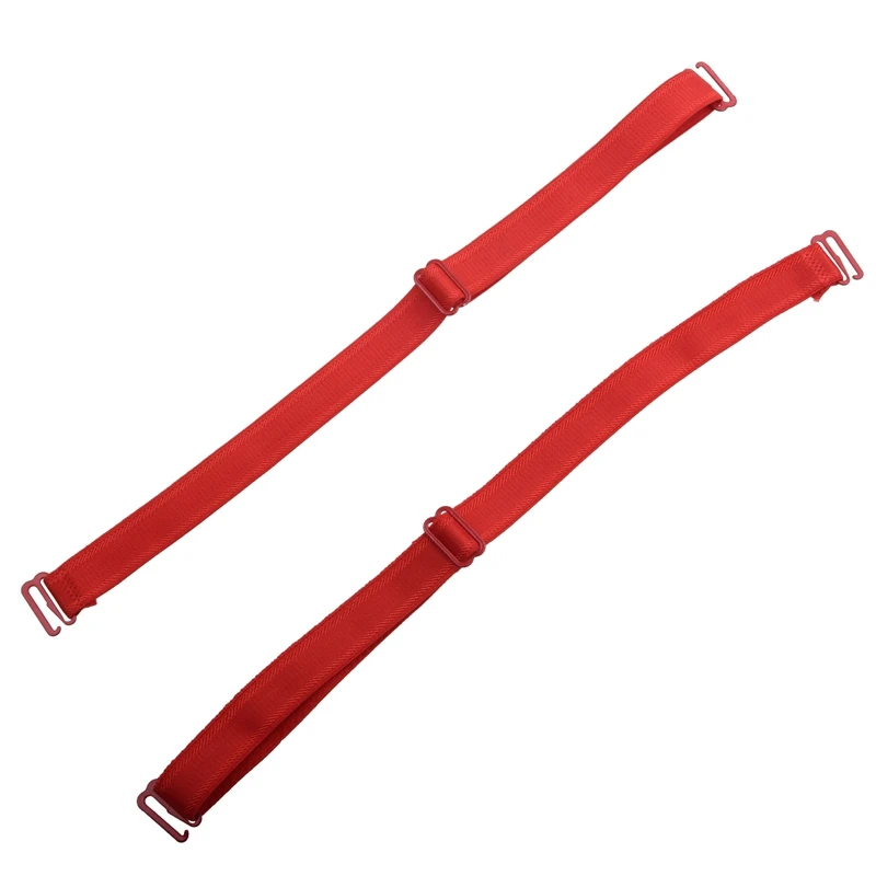 2 Pcs Detachable Red Bra Adjustable Elastic Soft Shoulder Strap | Женская одежда