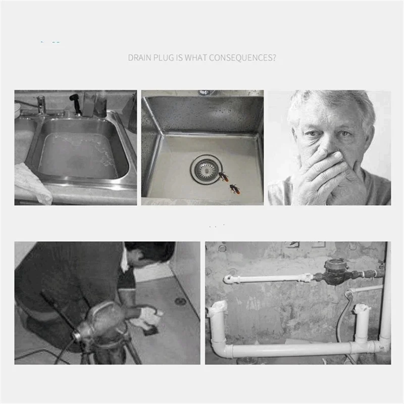 

Pipeline Dredge tool Flexible Sink Claw Pick Up Kitchen Cleaning Tools Sink Hair Brush Cleaner Bend Sink Tool With Spring Grip