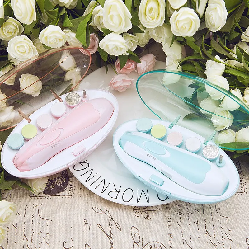 

Newborn Baby Nail Trimmer Electric Baby Children Kids Manicure Pedicure Nail Clippers Cutter Scissors Care Set