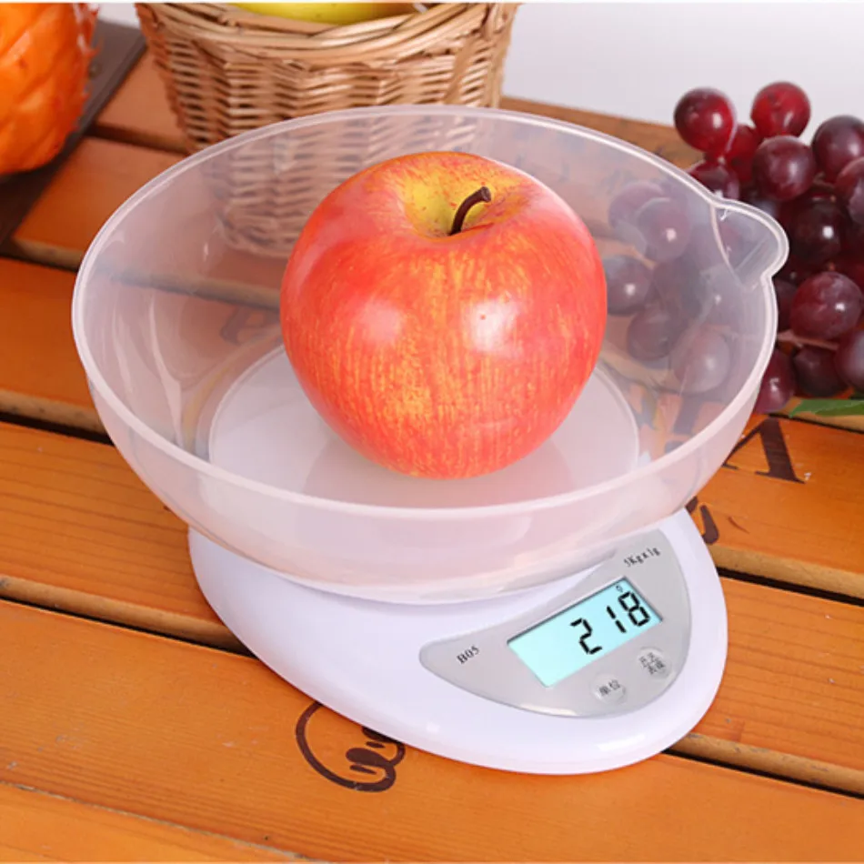 Измерительные Bascula Cocina 5 кг 1 г портативные цифровые кухонные весы электронные