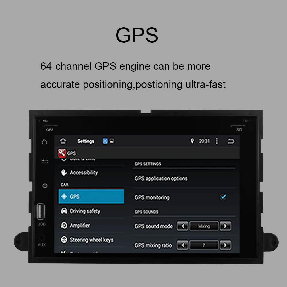 Автомагнитола с сенсорным экраном 7 дюймов Android 9 0 стерео для Ford