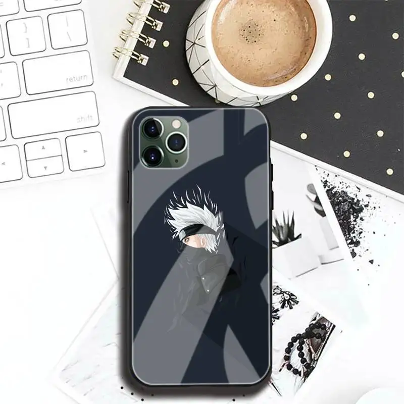 

Ninjutsu Teacher Kakashi Phone Cases Tempered Glass For Iphone6plus 6S 7 7plus 8 X XS XSmax XR 11 12 Pro Max 12mini