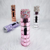 new diamond double arc lighter portable usb charging windproof sensing cigarette lighters personality creative lady gift