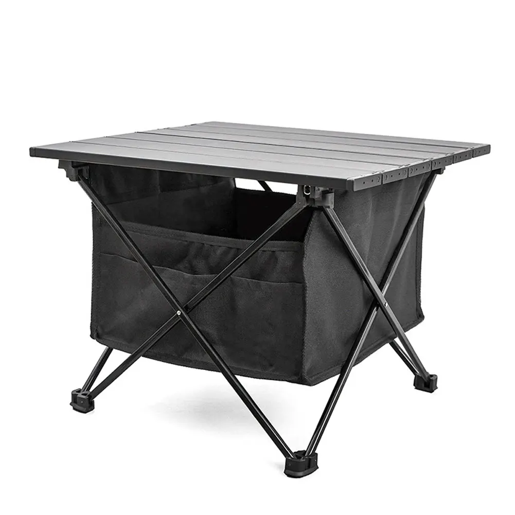 

Folding Table Storage Hanging Basket Bag Outdoor Hiking Camping Picnic Barbecue Table Pocket Pouch Tableware Storage Bag