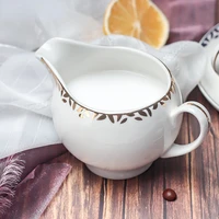sugar creamer milk pots pitcher ceramics seasoning jar creamer container cup tableware white kitchen tools