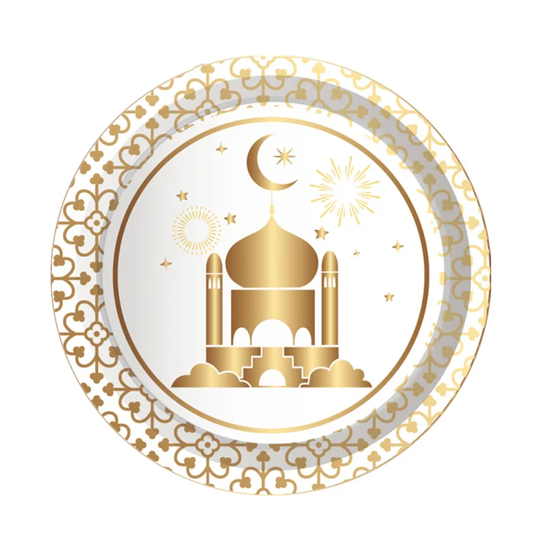Eid Mubarak баннер флажки шары тарелки салфетки скатерть Kareem украшения на Рамадан