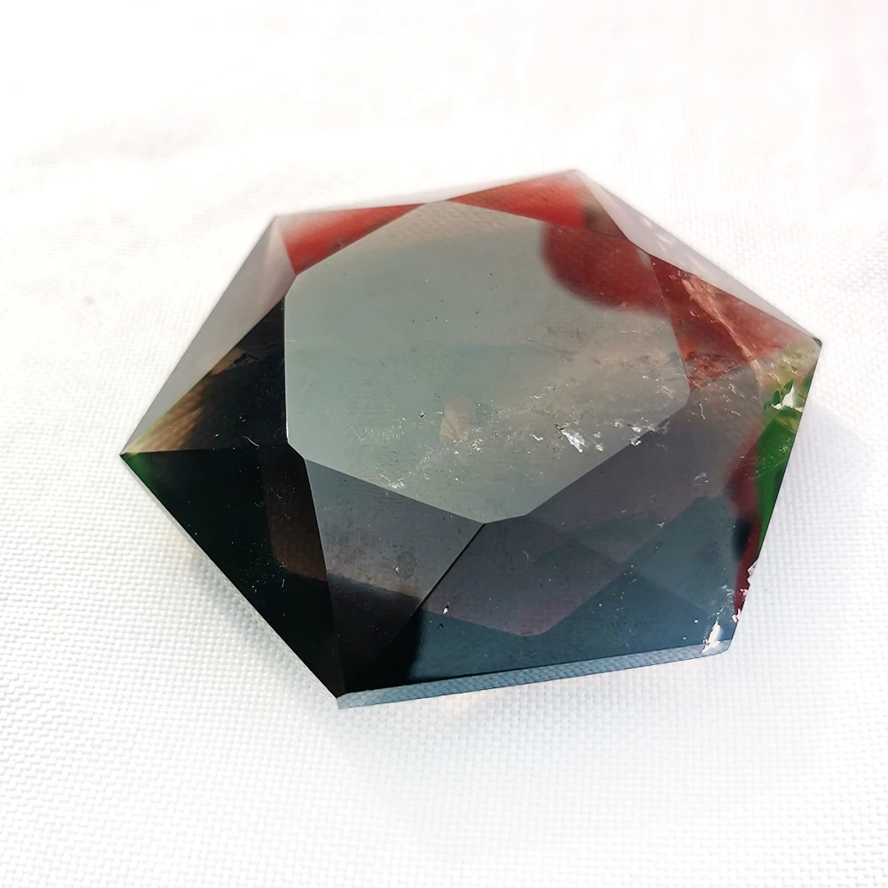 Кристаллы большого размера из натурального дымчатого кварца гексаграмма