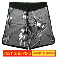 mens shorts swimsuit fashion loose stretch waterproof fast dry surfing beach pants stretch fitness running five minute pant