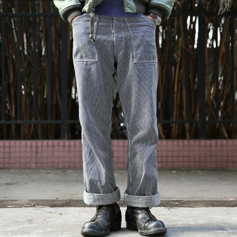 Bronson винтажные рабочие брюки 10 унций высокая посадка прямые для мужчин