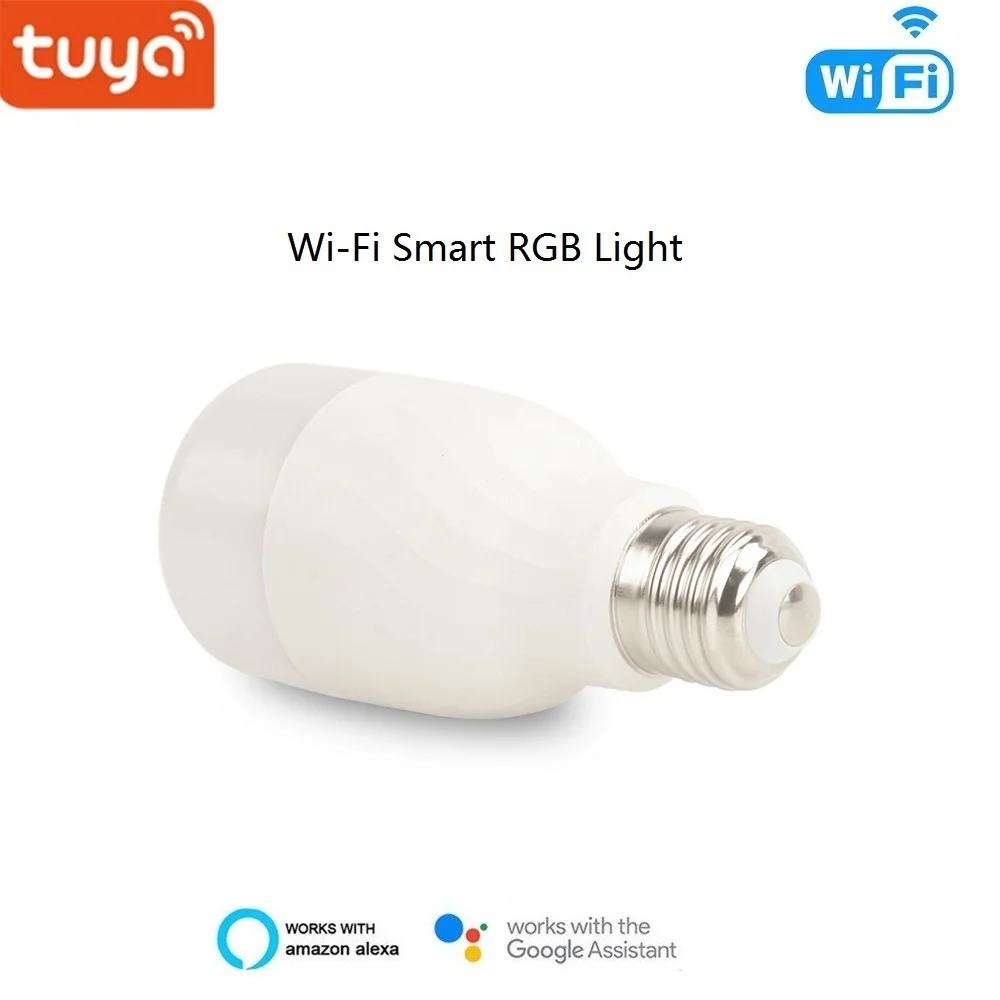 Умный беспроводной RGB-светильник 9 Вт E27 W &amp C Wifi лампа с регулируемой яркостью