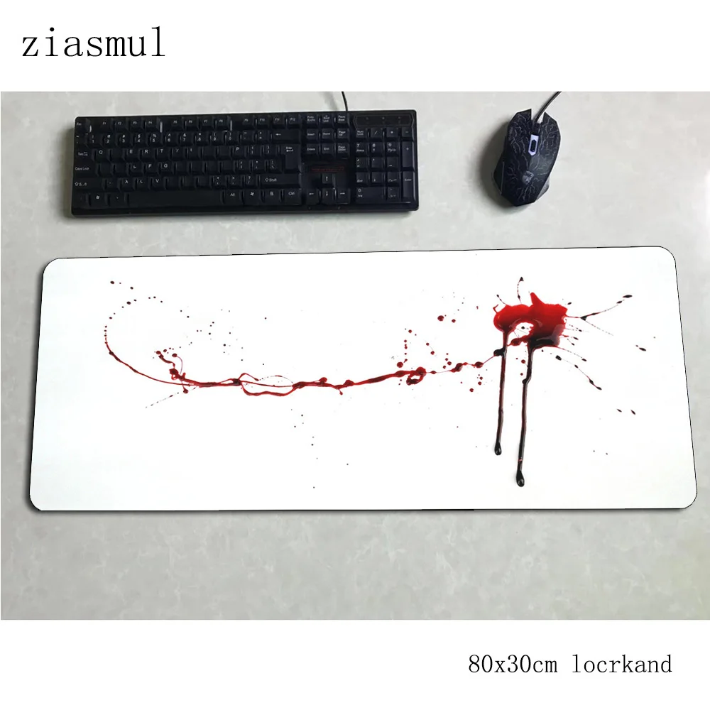 Коврик для мыши кровавый 80x30 см цветной коврик компьютерной игровые аксессуары