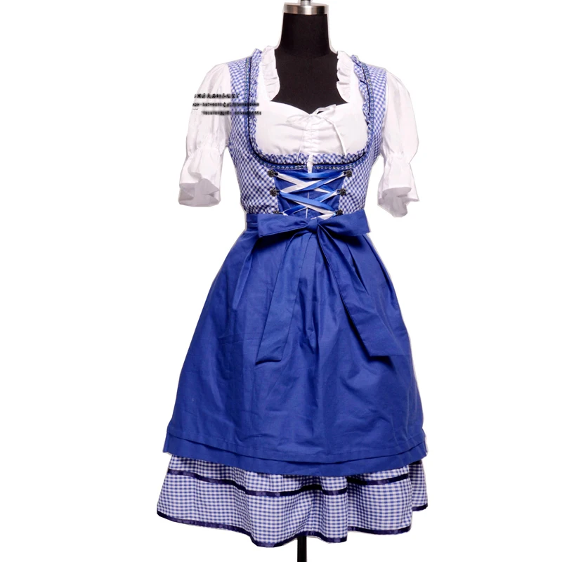 

Sell Well Lady Dirndl Carnival Oktoberfest Costume Bavarian National Waitress Cosplay Halloween Fancy Party Dress