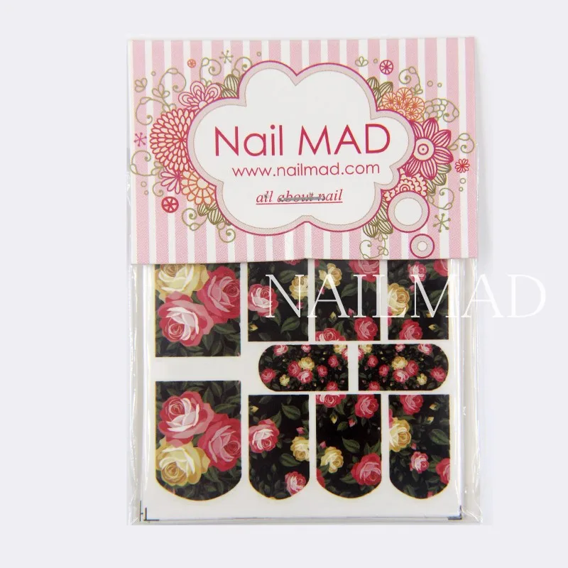 12 листов/упаковка Водные Наклейки для ногтей|nail transfer stickers|nail transfertransfer sticker |