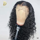 Кудрявые 360 парик с фронтальным кружевом бразильские фронтальные человеческие волосы парики для черных женщин предварительно выщипанные с детскими волосами Короткие Длинные волосы remy