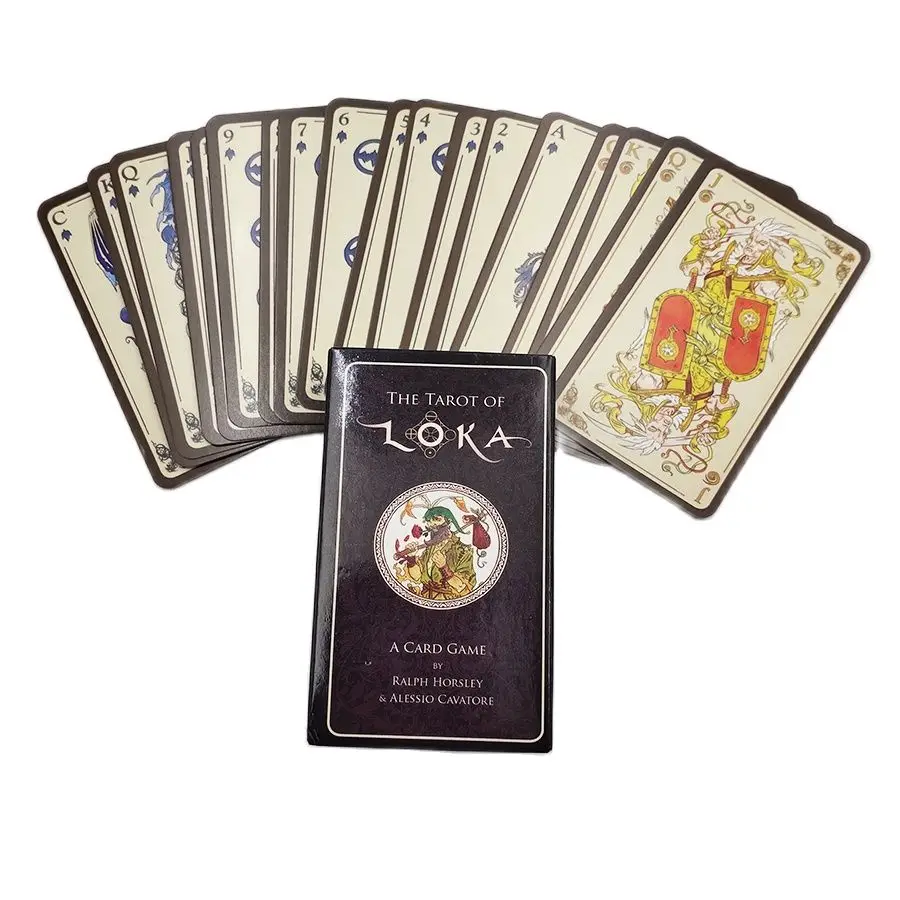 

Loka Tarot Card Deck Mysterious Witch Divination Prop Fate Gameplay 80 Card Tarot Deck family entertainment Board Game