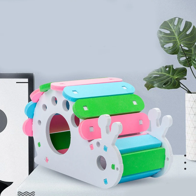 

Multicolor Hamster Rabbit Hedgehog Hideout Rat Mouse Sleeping House Small Animal Nest Cage Sleeping House Playing Toys Supplies