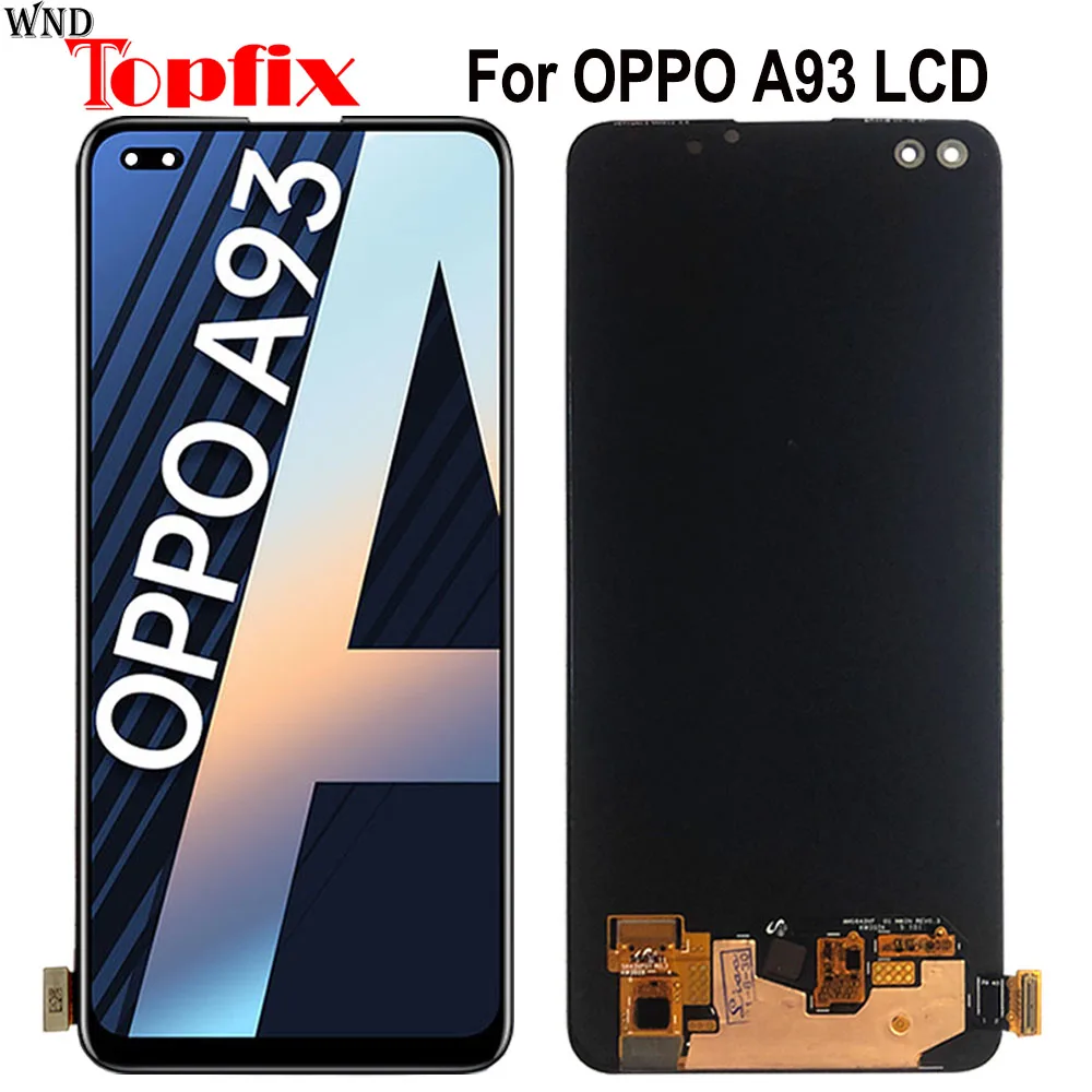 Pantalla LCD para OPPO A93, recambio de conjunto de pantalla t&aacute;ctil de 6,49 ", Amoled, probado por 100%-0