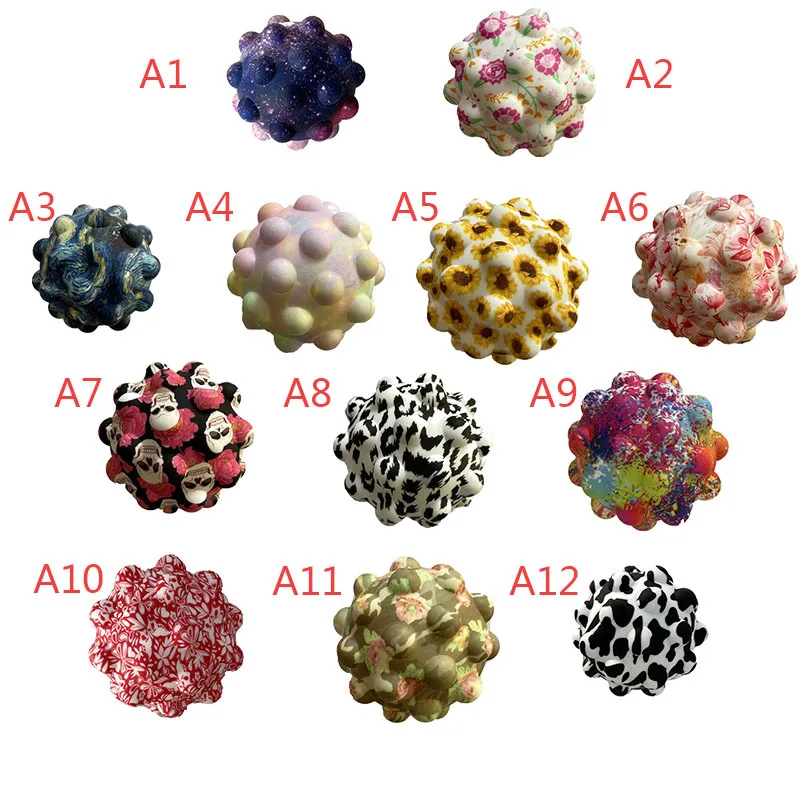 

New3D Fidget Toys POP Antistress Gameplay Pop It Fidget Toys printing Pops Squeeze The Fingertip Bubble Ball for Kid Adult Gifts
