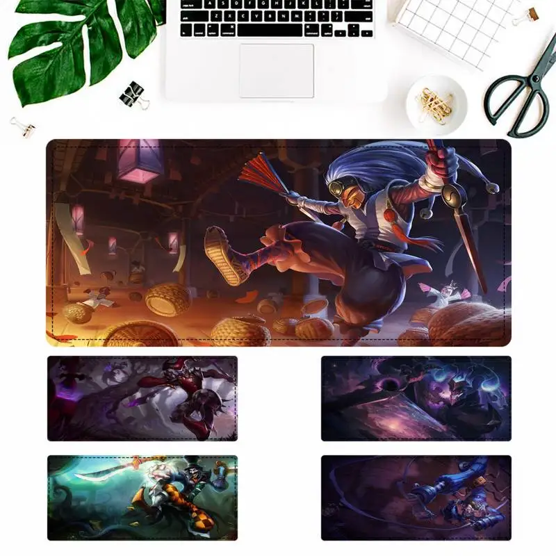 Трендовый игровой коврик для мыши LOL Shaco большой компьютерный Overwatch | Компьютеры и