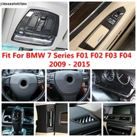 pillar b frame window lift wheel gear head air ac cover trim carbon fiber accessories for bmw 7 series f01 f02 f03 f04 2009 2015