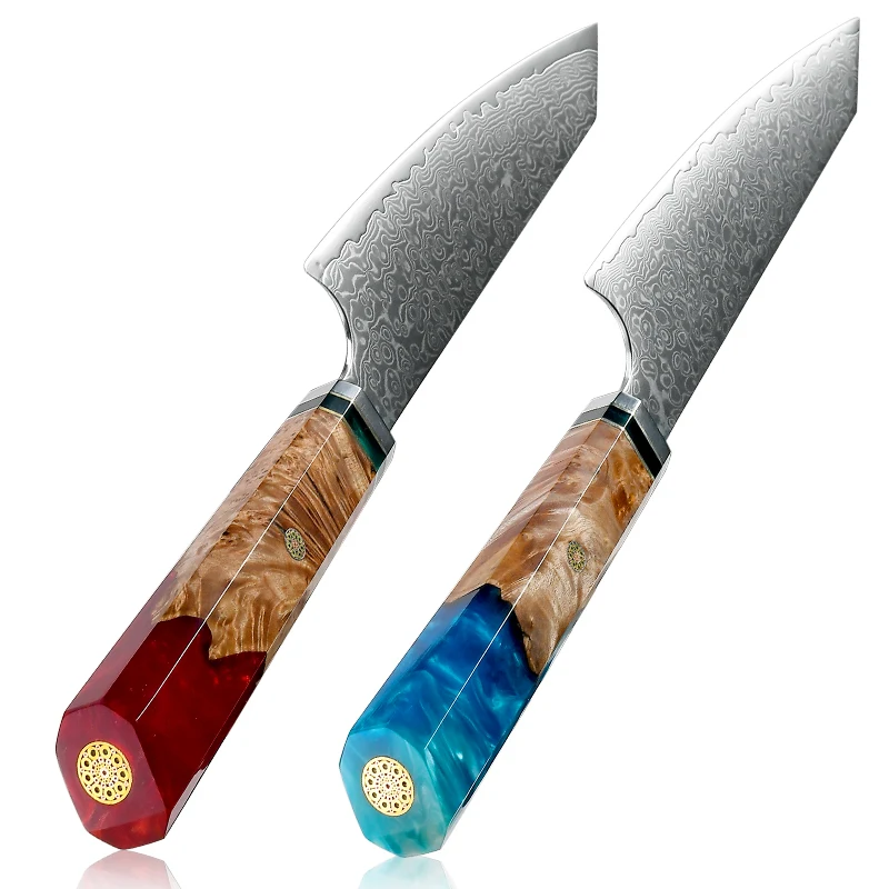 Японская кухня Grandsharp 6 5 дюймов модель VG10 из углеродистой стали дамасский