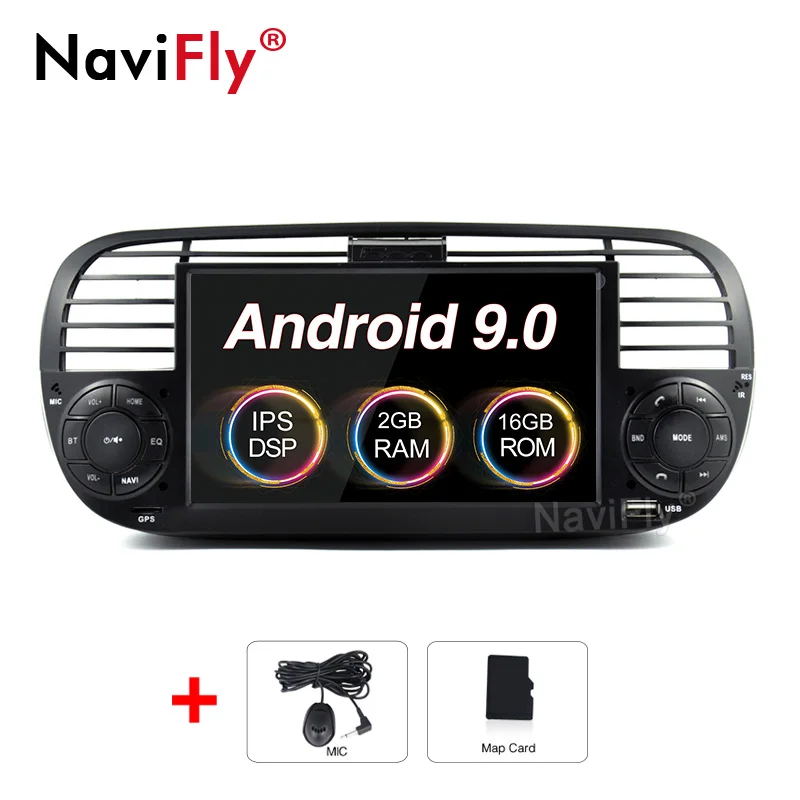 Ips DSP Android 9,0 Автомобильный dvd Радио Аудио мультимедийный плеер для Fiat 500 2007- gps навигация wifi 4G RDS BT SD - Цвет: 9.0 IPS DSP