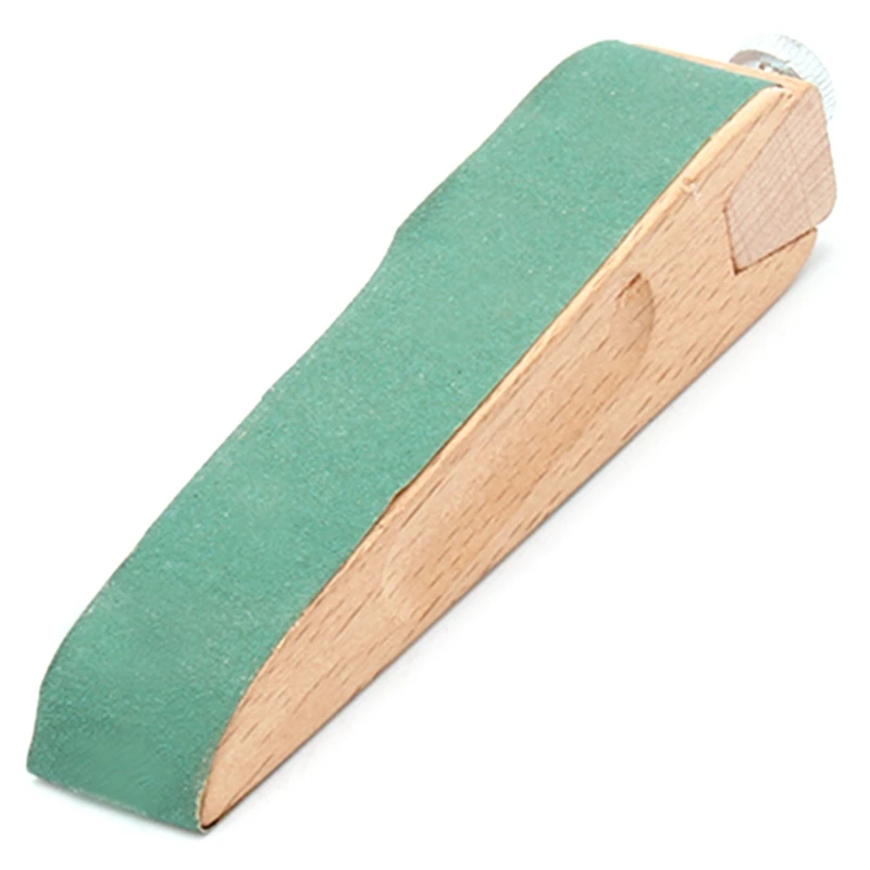

Handmade Leather Diy Wooden Sandpaper Sandpaper Sanding Block Vegetable Tanned Leather Edge Banding Grinding Edge Treatment