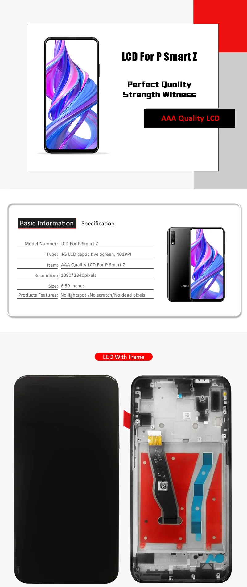 10-сенсорный экран ЖК-дисплей для huawei P Smart Z ЖК-дисплей Экран дисплея для huawei P Smart Z Экран ЖК-дисплей STK-LX1 STK-LX2 STK-L01 STK-L21