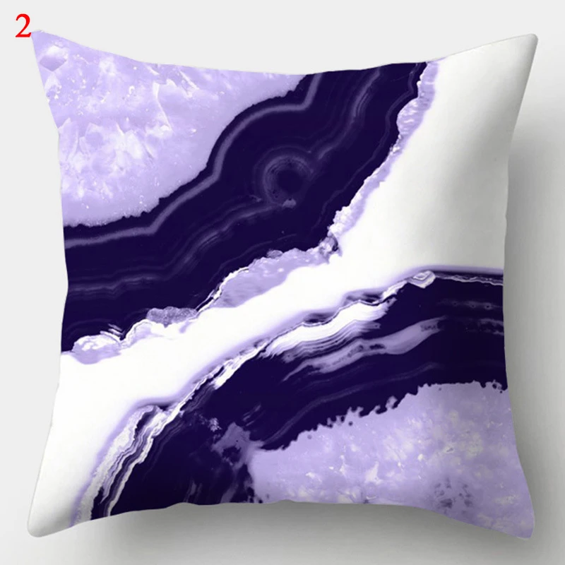 

45*45 cm Purple Geometric Pillow Covers Decorative Cushion Cover Throw Pillow Case for Home Sofa Decoration Square Pillowcases