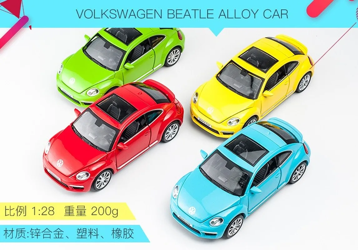 Модель автомобиля из литья под давлением в масштабе 1:32 жук сплава классическая