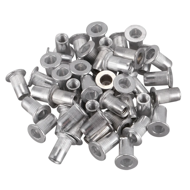 

M4x10mm Stainless Steel Threaded Blind Rivet Nut Insert Nutserts 50pcs