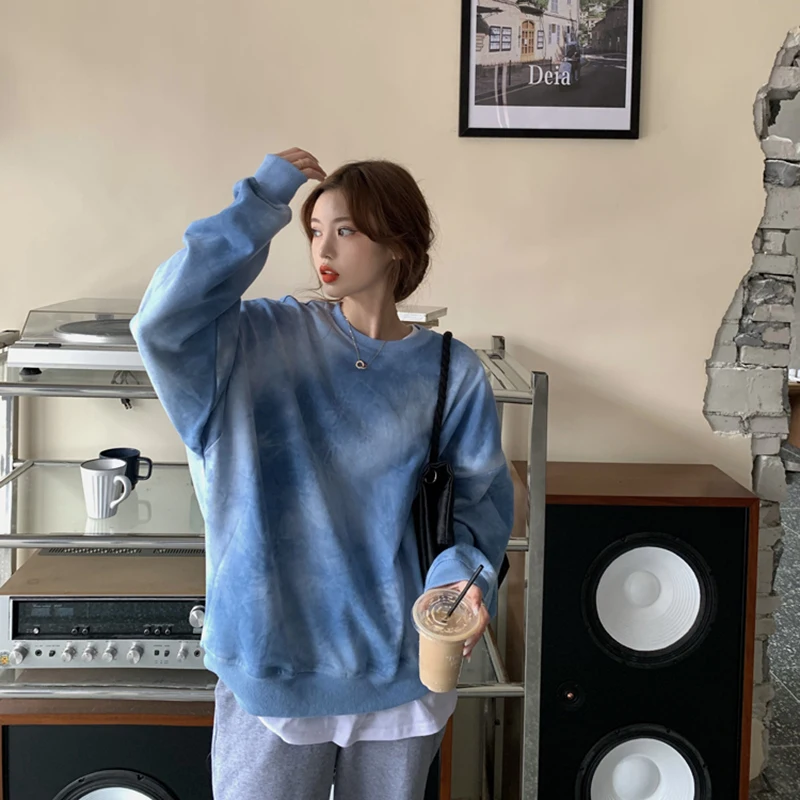 Свитшот женский весенне-осенний минималистичный дизайн повседневные женские