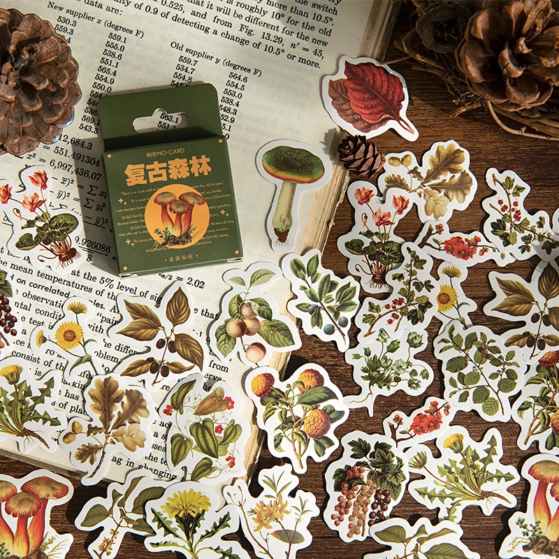 46 шт./кор. Винтаж лес ретро Наклейка украшения Diy альбом наклейка с изображением