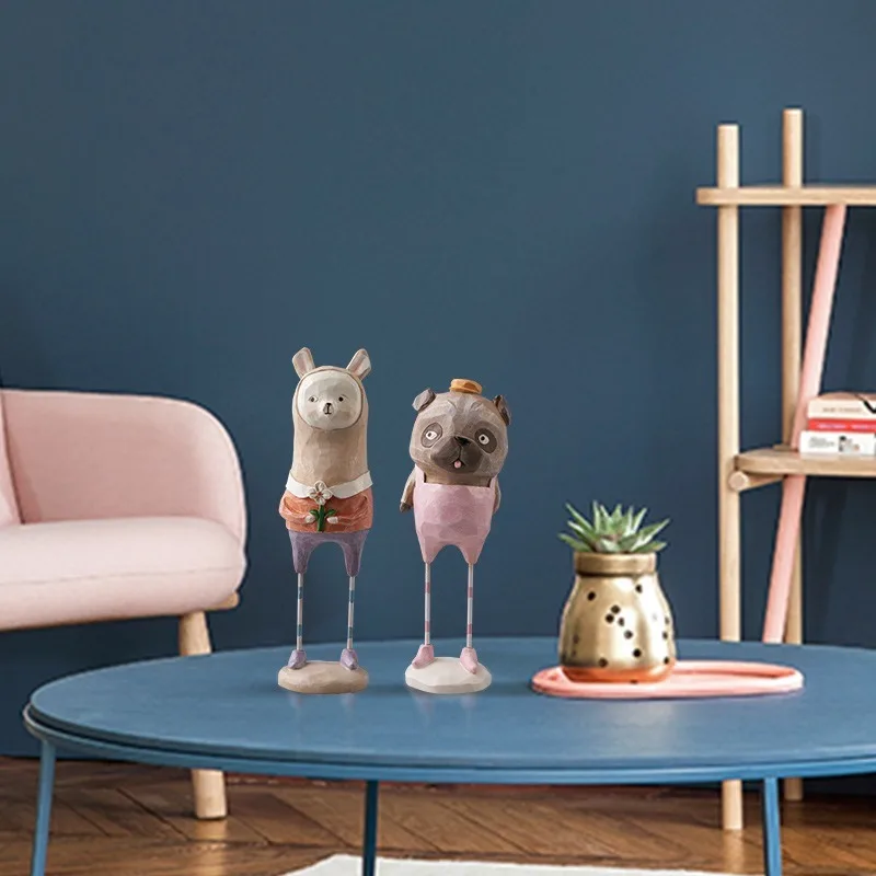 Скандинавские декоративные украшения INS из смолы с высокой базой и