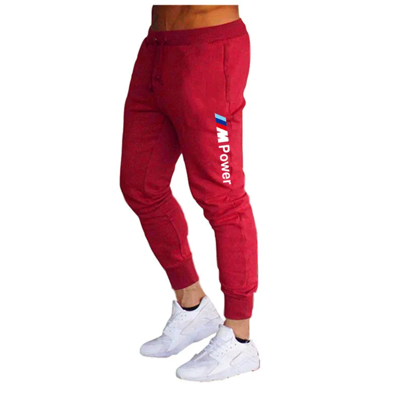 

Mens high-quality polyester trousers Joggers Casual Pants Fitness Men Sportswear Tracksuit Bottoms Skinny Sweatpants Trousers