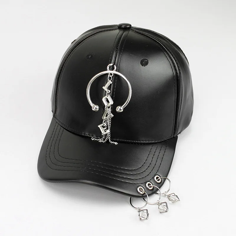 New High Quality spring woman Cap PU Leather Baseball Cap Men Snapback Hat Casquette Gorras Para Hombre Mens Trucker couple Cap