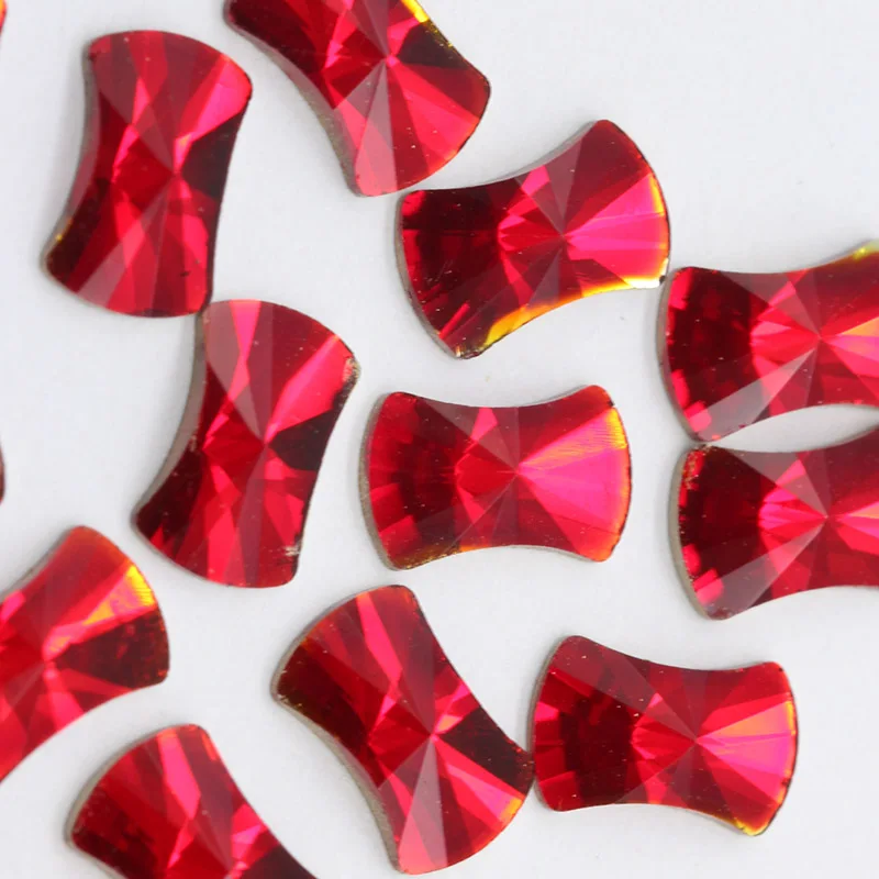 20 шт./упак. siam flatback хрустальные ногти Стразы блестящая стеклянная маникюрная