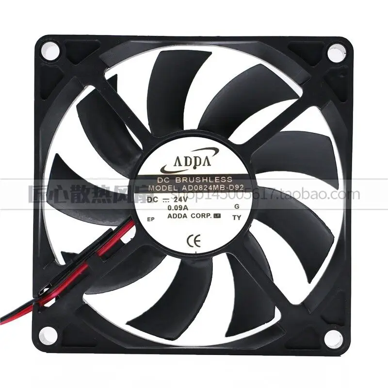 

original Addaa 8cm AD0824MB-D92 24V 0.09A 3 wire fan 6 month warranty