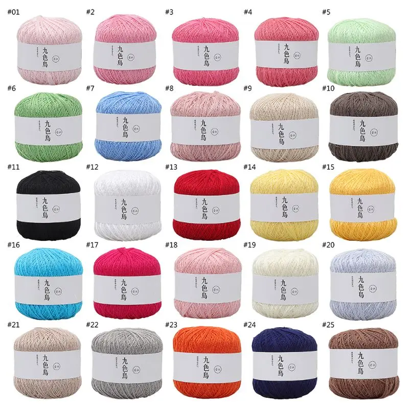

50g Silk Cotton Milk Crochet Yarn Baby Hand-Knitted Warm Soft Knitting Thread for Hand Knitting Supplies