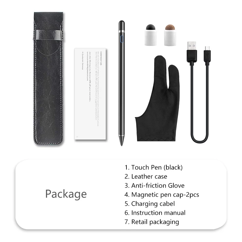 Package-3 Для apple Pencil 2 Suntaiho стилус емкостный сенсорный карандаш для apple ipad Pencil для iPhone XS MAX с розничной упаковкой - Цвета: Package-3