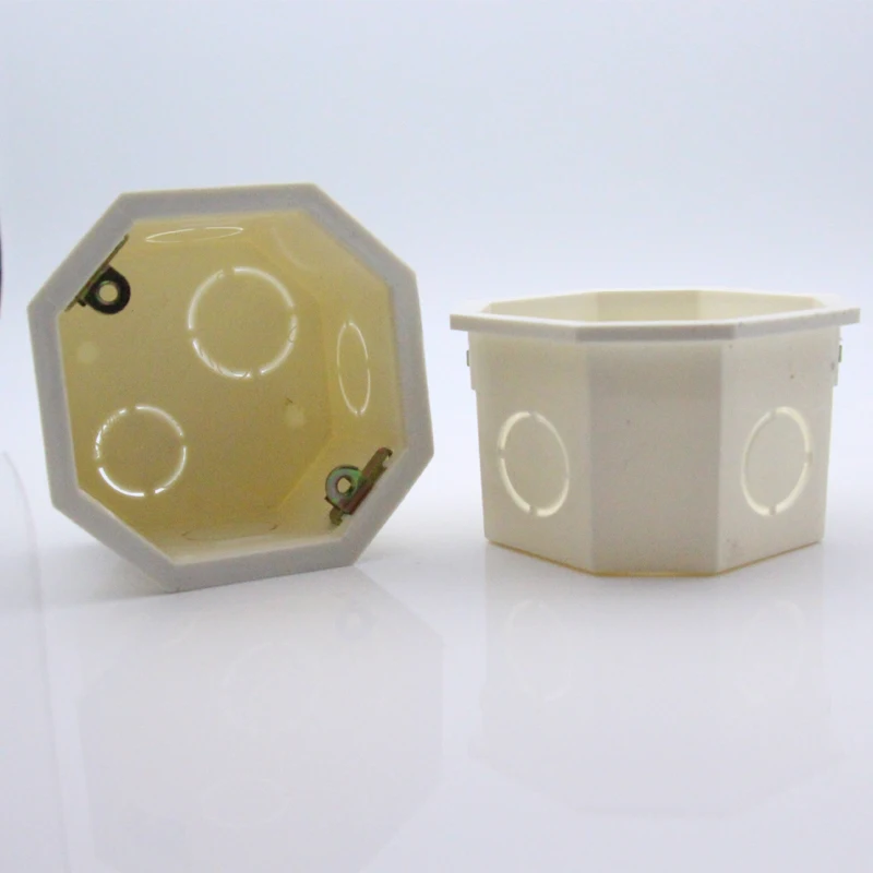 EsooLi белый пластиковый материал 82 мм * стандарт ЕС внутренний монтажный ящик для 86