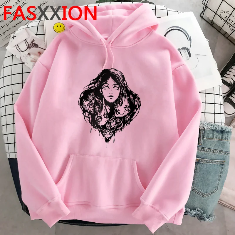 

Худи Junji Ito мужское в стиле Харадзюку, y2k, 2021, мужской пуловер в стиле хип-хоп