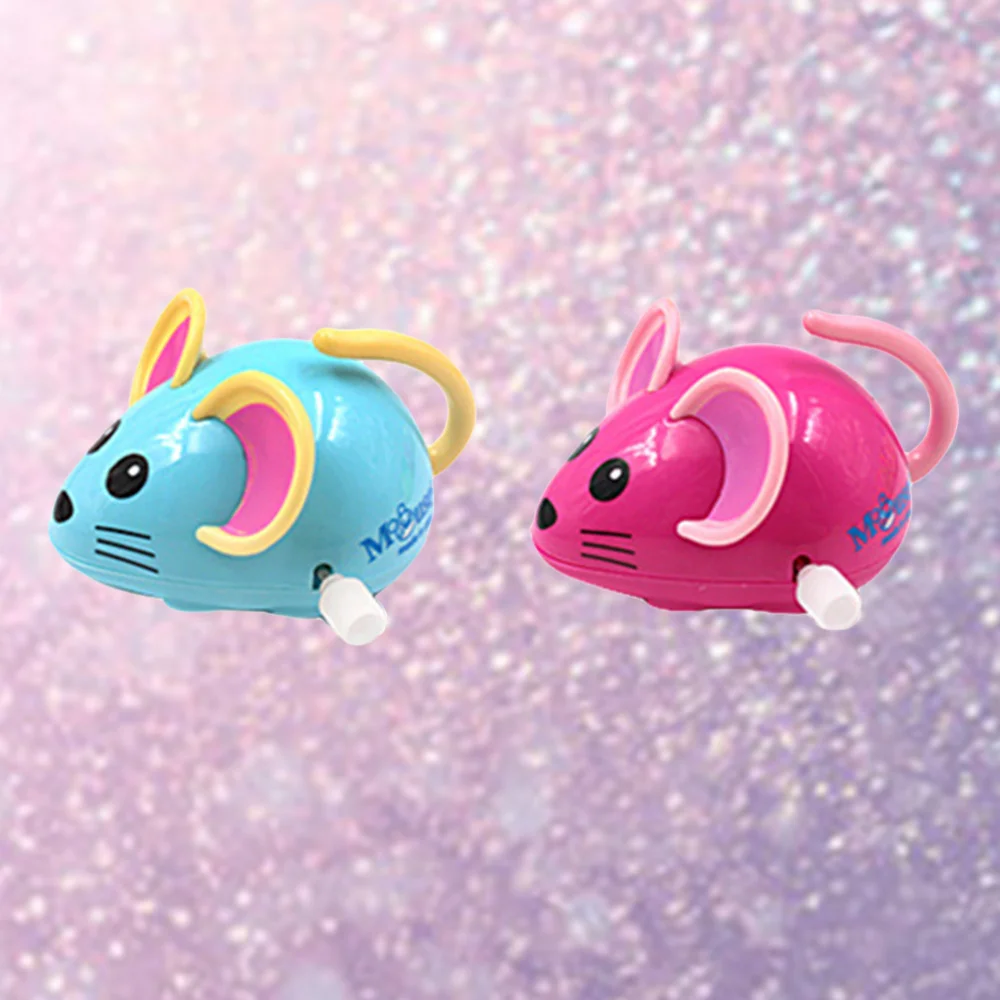 

2pcs Wind-up Cartoon Funny Clockwork Gift for Kids Children (Mixed Color)