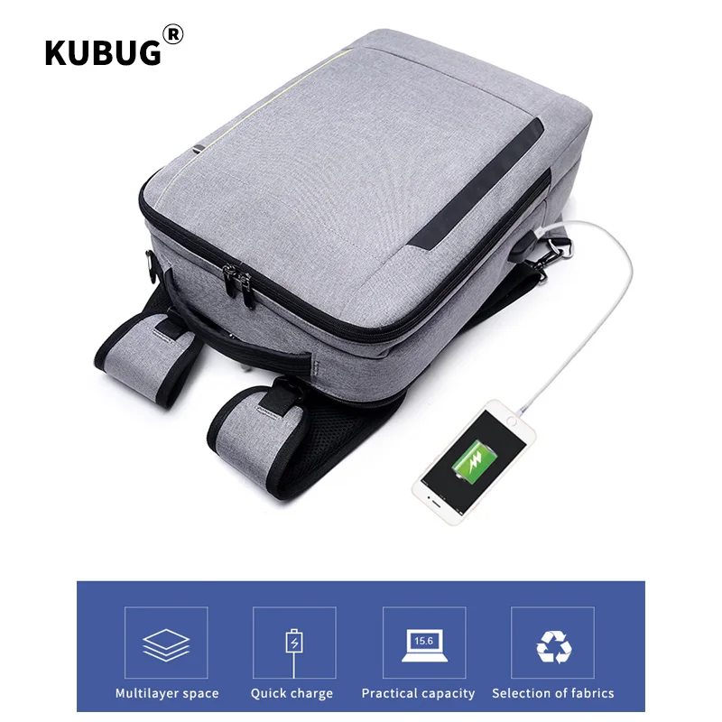 Мужской водонепроницаемый нейлоновый рюкзак для ноутбука 15 6 дюйма с USB