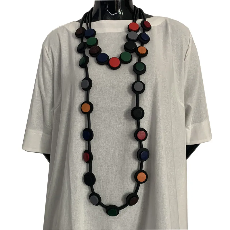 YD & YDBZ новые черные крученые ожерелья Женское Ожерелье резиновые Винтажные